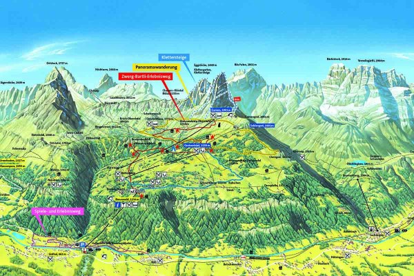 Panoramakarte Sommer